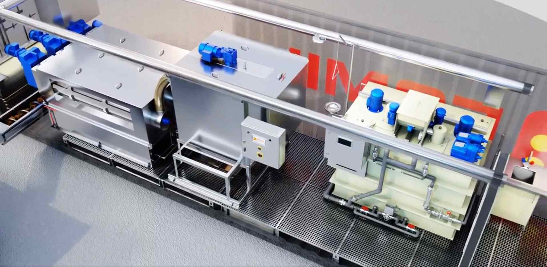 3D анимация работы конвейера