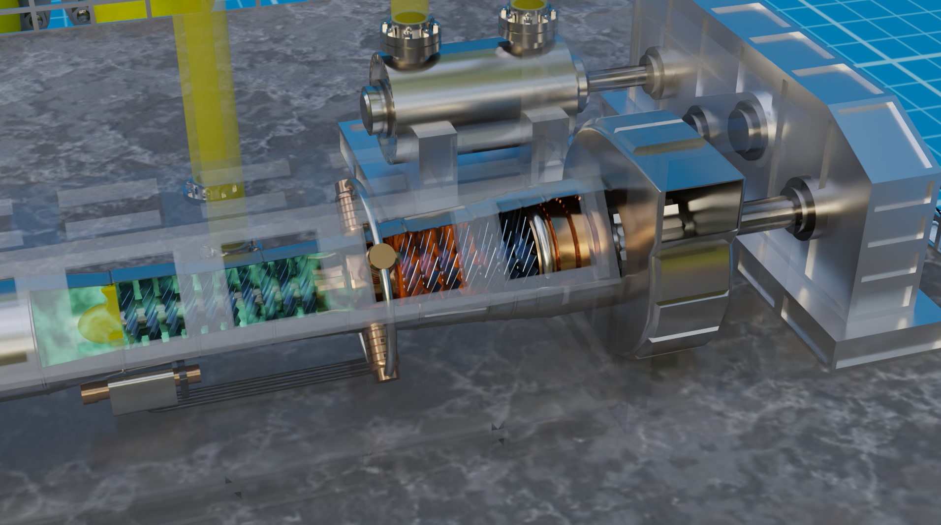 3D анимация работы механизмов