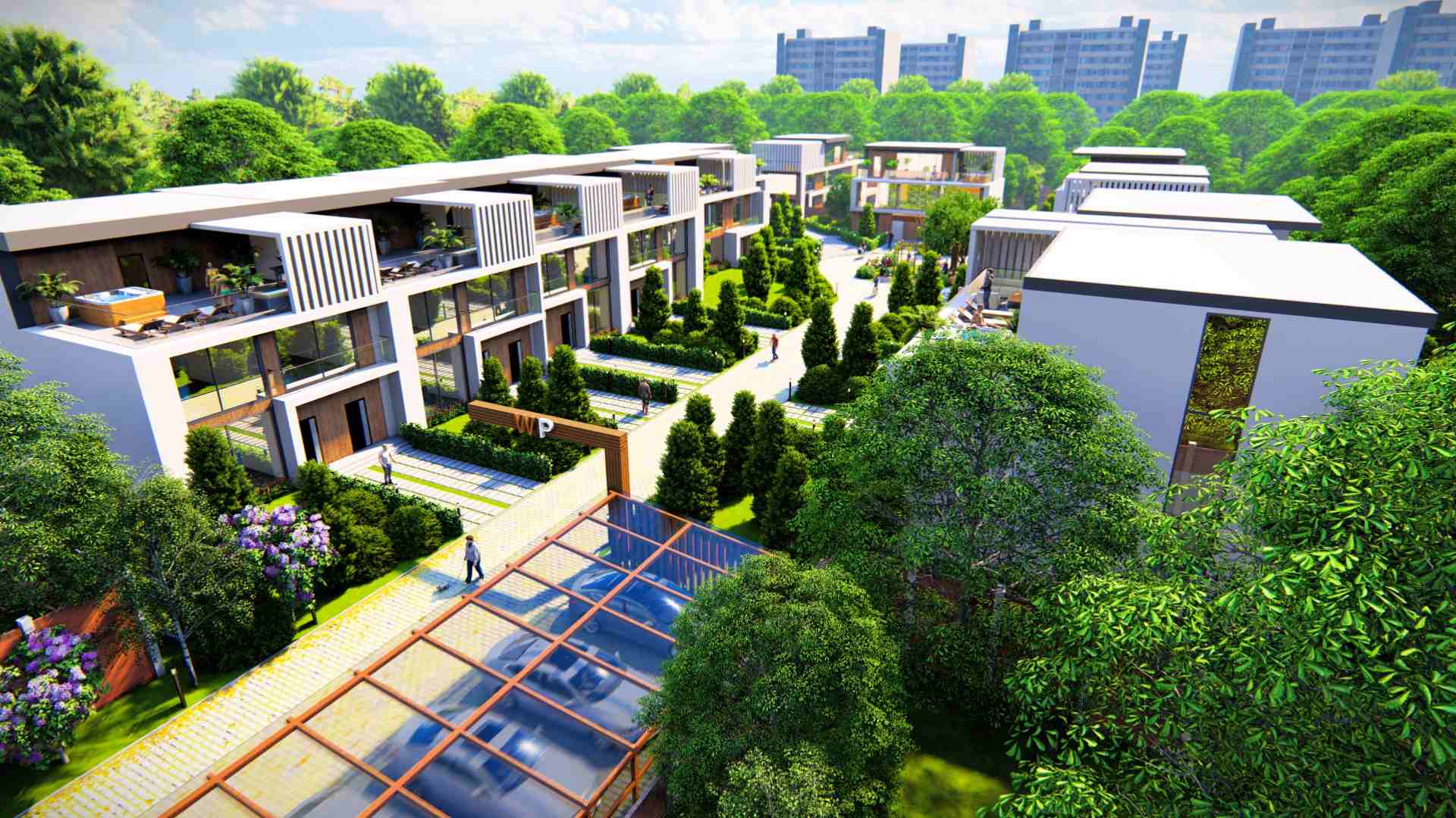  3D анимация жилого комплекса